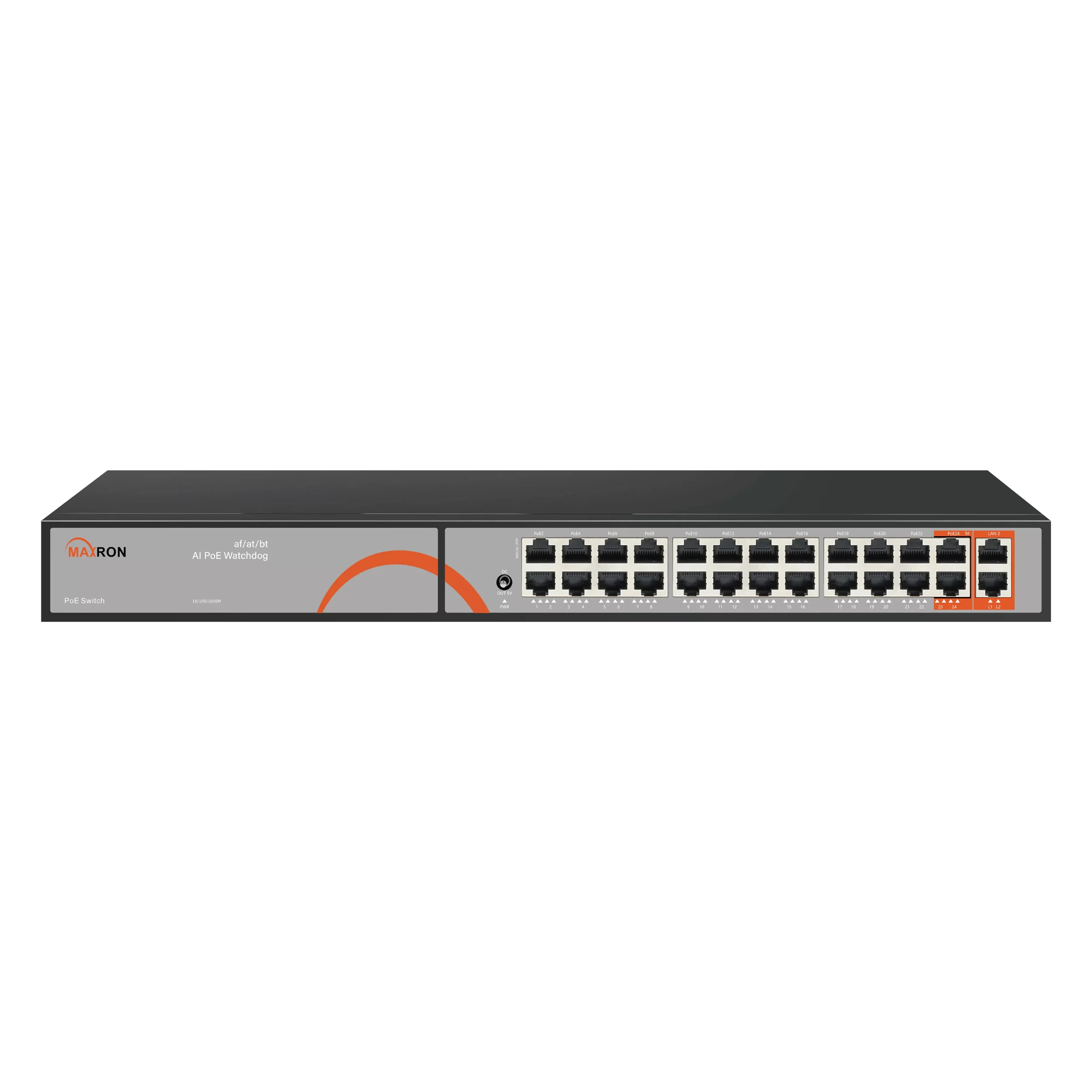 سوئیچ شبکه مکسرون مدل MSW-3024GFP-2GL-300I