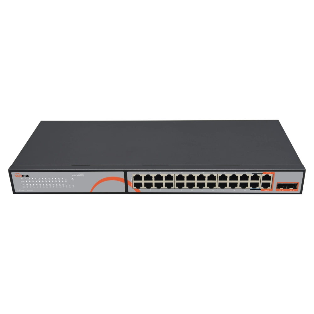سوئیچ شبکه مکسرون مدل MSW-3224GFP-2GL-300I