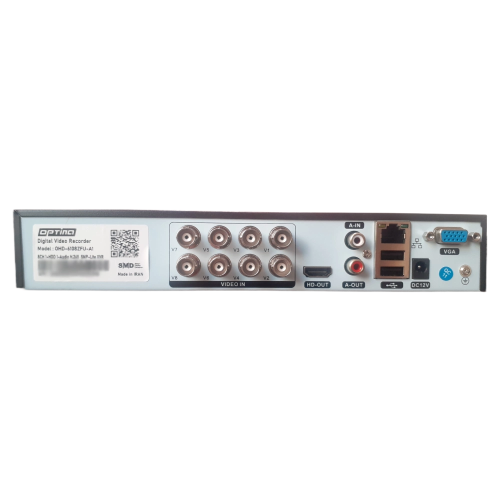 دستگاه ذخیره ساز دوربین XVR اپتینا مدل OHD-6108ZHN-A4 - Image 2