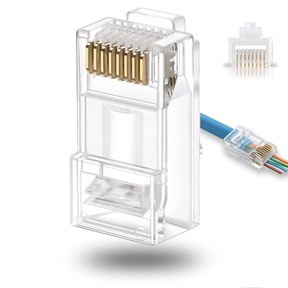 سوکت شبکه میان گذر CAT6 مکسرون مدل MSW-2000CNT بسته 100 عددی - Image 2