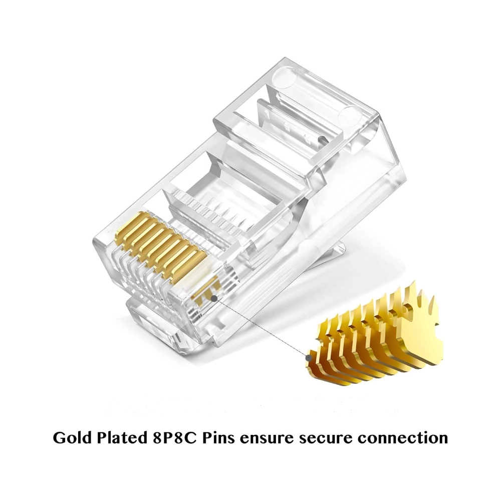 سوکت شبکه میان گذر CAT6 مکسرون مدل MSW-2000CNT بسته 100 عددی - Image 3